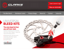 Tablet Screenshot of clarkscycles.com